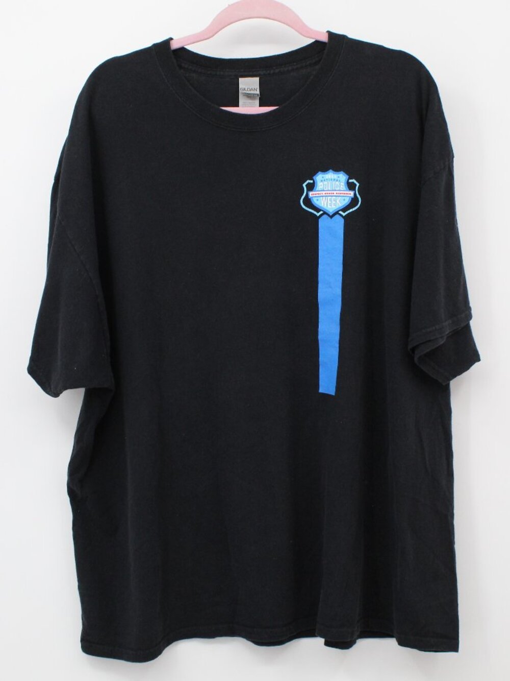 Men's Police Week Black‎ T-shirt 3XL First Responders